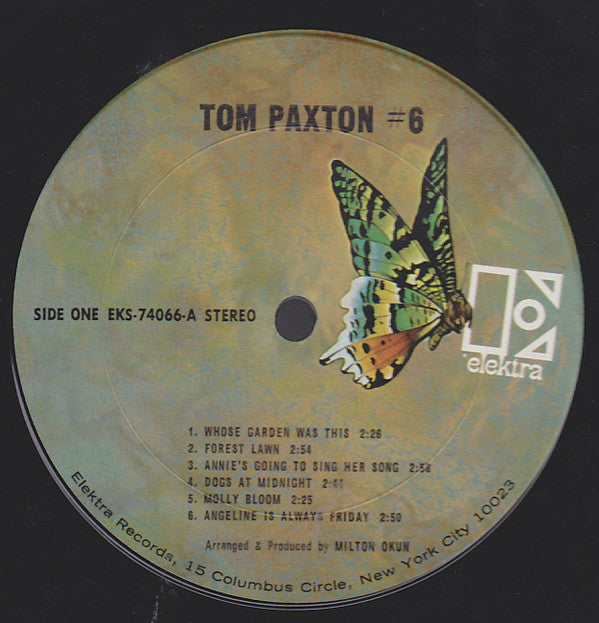 Tom Paxton : 6 (LP, Album, Pit)