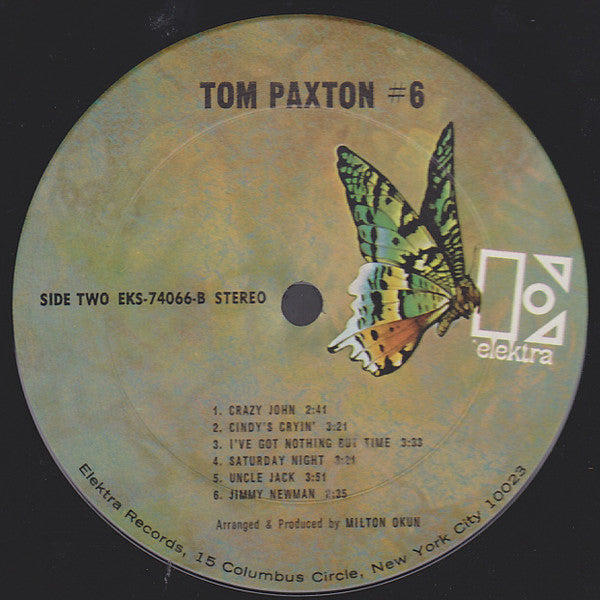 Tom Paxton : 6 (LP, Album, Pit)