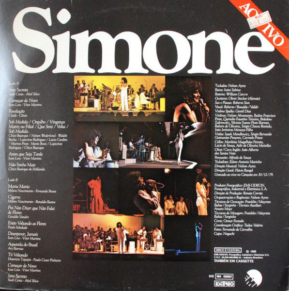 Simone (3) : Ao Vivo (LP, Album)