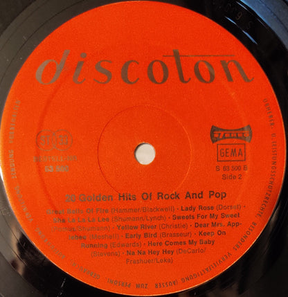 Various : 20 Golden Hits Of Rock And Pop (LP, Comp, Club)