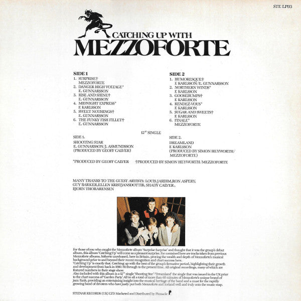 Mezzoforte : Catching Up With Mezzoforte (Early Recordings) (LP, Comp + 12", Single)