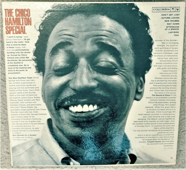 The Chico Hamilton Quintet : The Chico Hamilton Special (LP, Album, Mono, Promo)