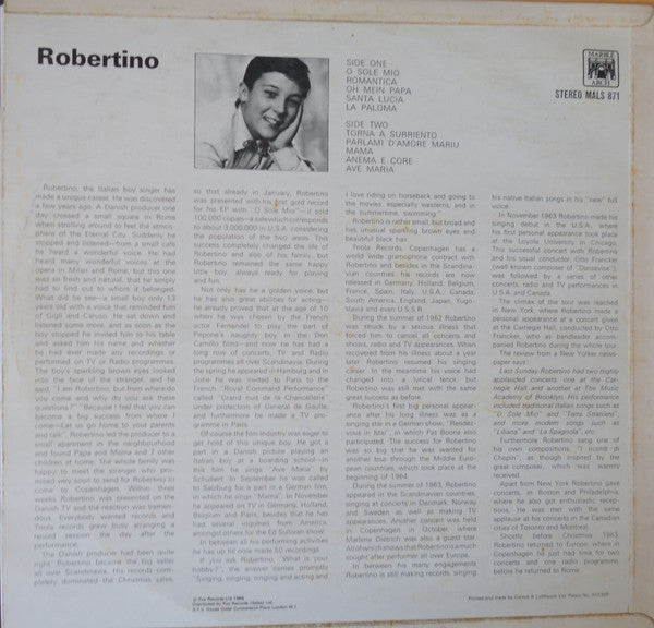 Robertino Loretti : Robertino (LP)