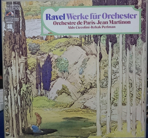 Maurice Ravel - Orchestre De Paris, Jean Martinon, Aldo Ciccolini, Itzhak Perlman : Werke Für Orchester (5xLP, Quad + Box)