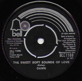 Dawn (5) : What Are You Doing Sunday / The Sweet Soft Sounds Of Love (7", Single)