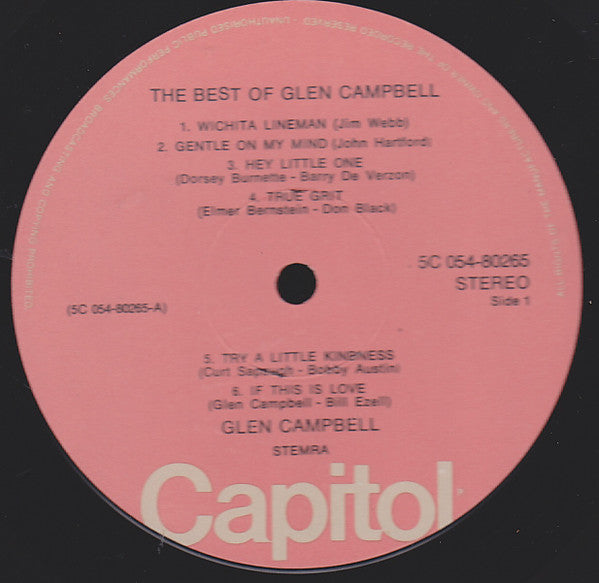 Glen Campbell : The Best Of Glen Campbell (LP, Comp, RE)