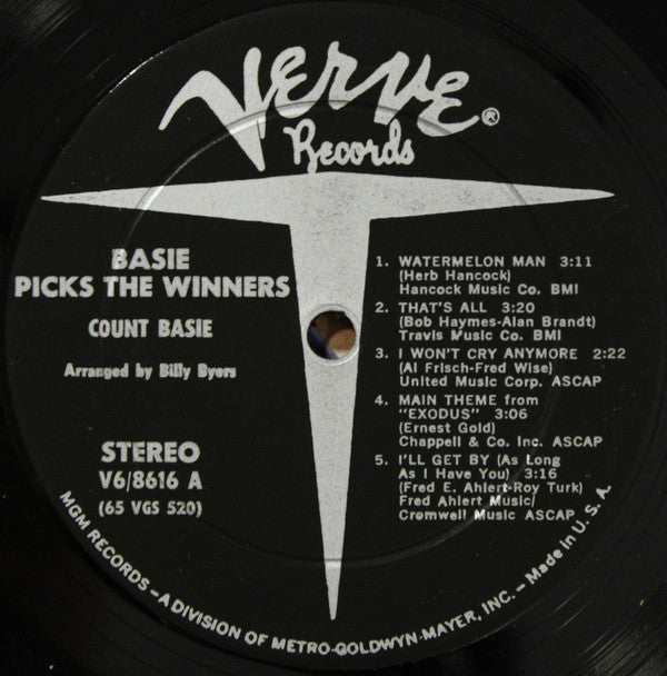 Count Basie Orchestra : Basie Picks The Winners (LP, Album)