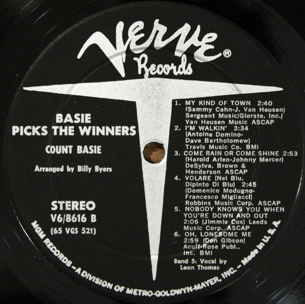 Count Basie Orchestra : Basie Picks The Winners (LP, Album)