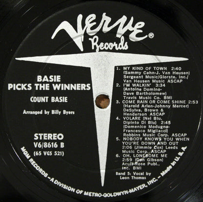 Count Basie Orchestra : Basie Picks The Winners (LP, Album)