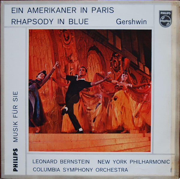 George Gershwin, New York Philharmonic, Columbia Symphony Orchestra, Leonard Bernstein : Ein Amerikaner In Paris / Rhapsody In Blue (10", Comp, Mono)