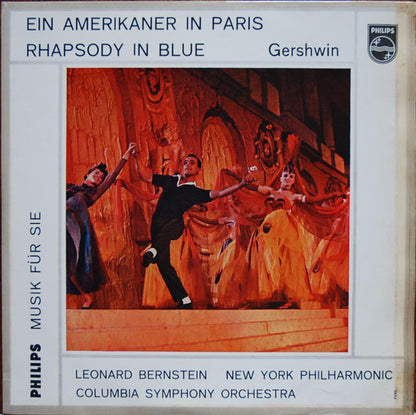 George Gershwin, New York Philharmonic, Columbia Symphony Orchestra, Leonard Bernstein : Ein Amerikaner In Paris / Rhapsody In Blue (10", Comp, Mono)