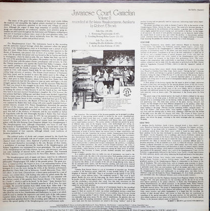 Gamelan Kya Kanyut Mesem / Gamelan Kyai Udan Arum : Javanese Court Gamelan Volume II (LP, Album)