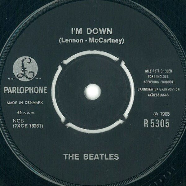 The Beatles : Help! / I'm Down (7", Single)