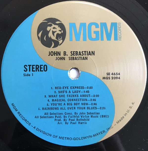 John Sebastian : John B. Sebastian (LP, Album, Gat)