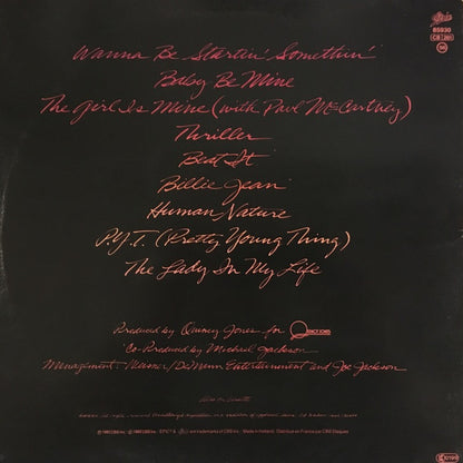 Michael Jackson : Thriller (LP, Album, Gat)