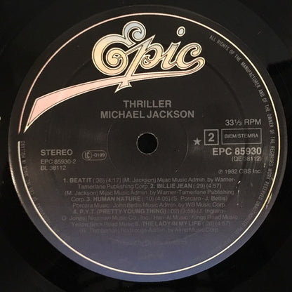 Michael Jackson : Thriller (LP, Album, Gat)
