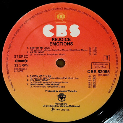 The Emotions : Rejoice (LP, Album)