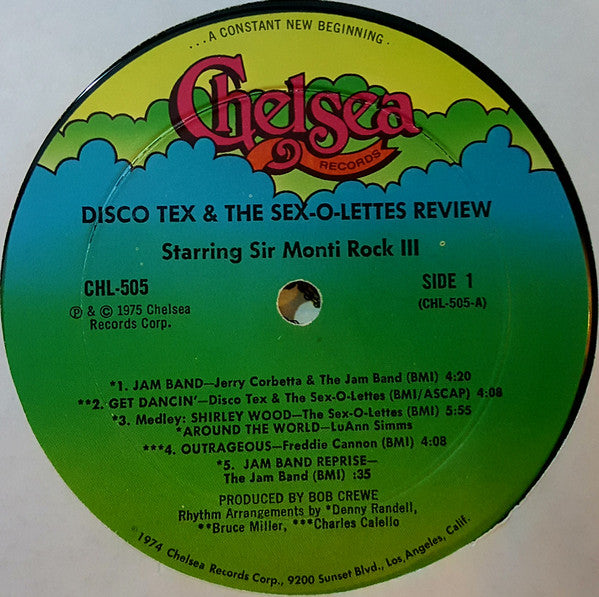 Disco Tex & His Sex-O-Lettes : Disco Tex & The Sex-O-Lettes Review (LP, Album, Mon)