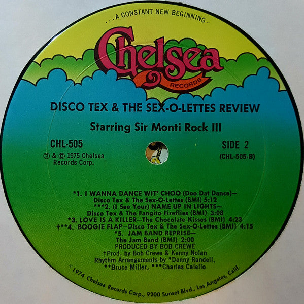 Disco Tex & His Sex-O-Lettes : Disco Tex & The Sex-O-Lettes Review (LP, Album, Mon)