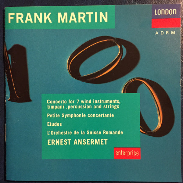 Frank Martin (3), Ernest Ansermet : Concerto for 7 Wind Instruments, Etudes, Petite Symphonie Concertante (CD, Comp, RM)