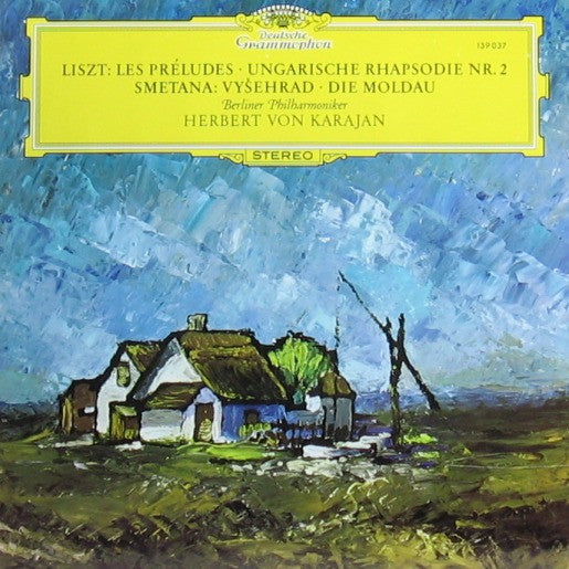 Franz Liszt / Bedřich Smetana - Berliner Philharmoniker, Herbert von Karajan : Les Préludes · Ungarische Rhapsodie Nr. 2 / Vyšehrad · Die Moldau (LP, RE)