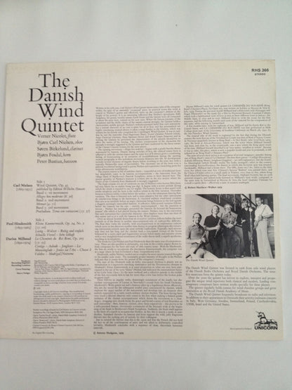 Den Danske Blæserkvintet : Nielsen: Wind Quintet / Hindemith: Kleine Kammermusik, Op. 24 No.2 / Milhaud: La Cheminée Du Roi René (LP, Album)
