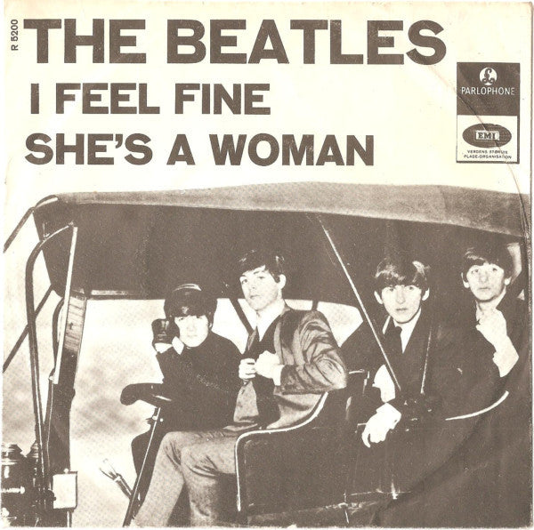 The Beatles : I Feel Fine / She's A Woman (7", Single)