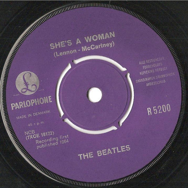 The Beatles : I Feel Fine / She's A Woman (7", Single)