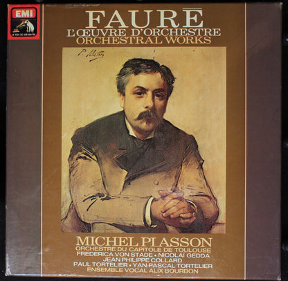 Gabriel Fauré - Michel Plasson, Orchestre National Du Capitole De Toulouse, Frederica von Stade, Nicolai Gedda, Jean-Philippe Collard, Paul Tortelier, Yan Pascal Tortelier, Ensemble Vocal Alix Bourbon : L'Œuvre D'Orchestre = Orchestral Works (3xLP, Album + Box)