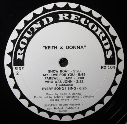 Keith Godchaux & Donna Godchaux : Keith & Donna (LP, Album)