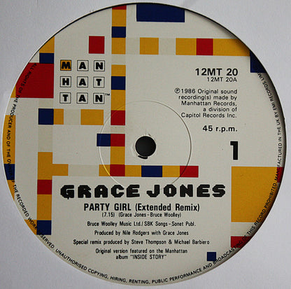 Grace Jones : Party Girl (12")