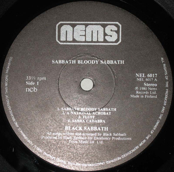 Black Sabbath : Sabbath Bloody Sabbath (LP, Album, RE, Gat)