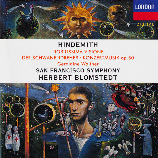 Paul Hindemith - San Francisco Symphony, Herbert Blomstedt, Geraldine Walther : Nobilissima Visione • Der Schwanendreher • Konzertmusik Op. 50 (CD, Album)