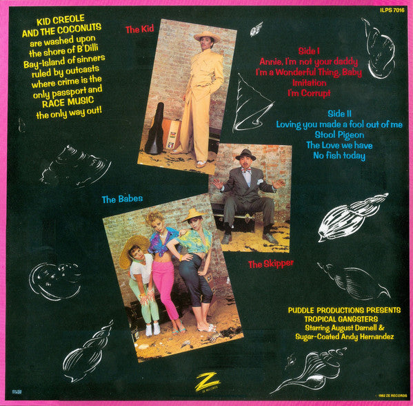 Kid Creole And The Coconuts : Tropical Gangsters (LP, Album, Rem)