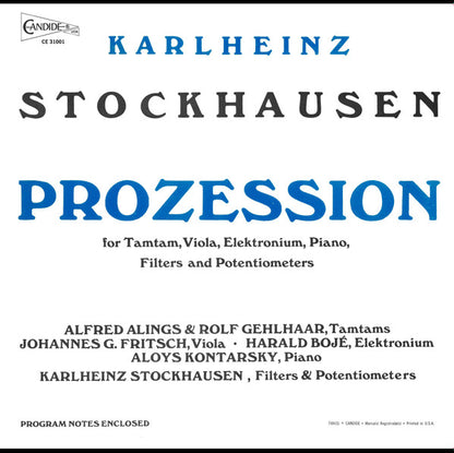 Karlheinz Stockhausen : Prozession (LP, Album)