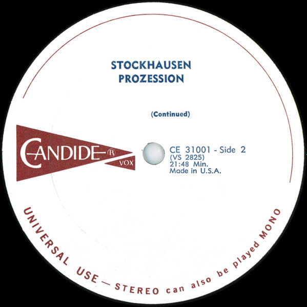 Karlheinz Stockhausen : Prozession (LP, Album)