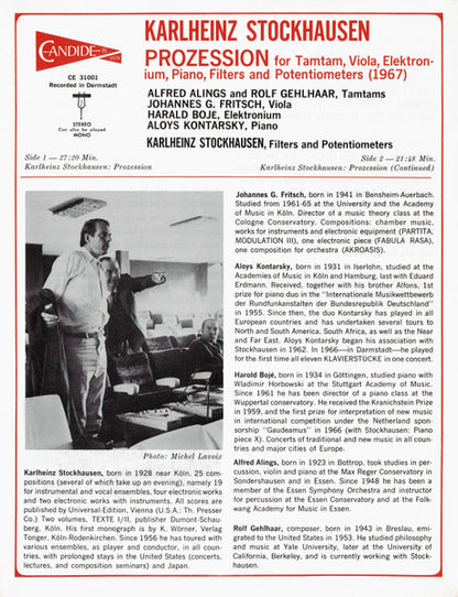 Karlheinz Stockhausen : Prozession (LP, Album)