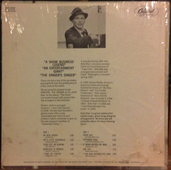 Frank Sinatra : Try A Little Tenderness (LP, Comp)