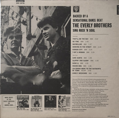 Everly Brothers : Rock 'N Soul (LP, Album, Gol)