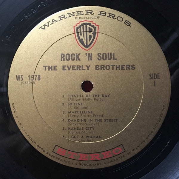 Everly Brothers : Rock 'N Soul (LP, Album, Gol)