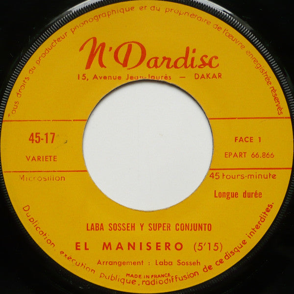 Laba Sosseh : El Manisero / Ojos Para Banos  (7")