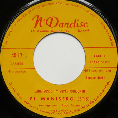 Laba Sosseh : El Manisero / Ojos Para Banos  (7")