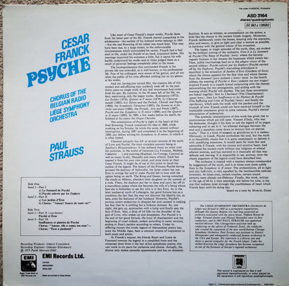 César Franck, Belgian Radio And Television Choir, Orchestre Philharmonique De Liège, Paul Strauss : Psyche (LP, Quad)