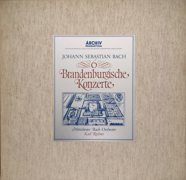 Johann Sebastian Bach – Münchener Bach-Orchester, Karl Richter : 6 Brandenburgische Konzerte - Six Concerts Avec Plusieurs Instruments - Six Brandenburg Concertos (2xLP + Box)