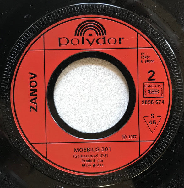 Zanov : Moebius 256 / Moebius 301 (7", Single)