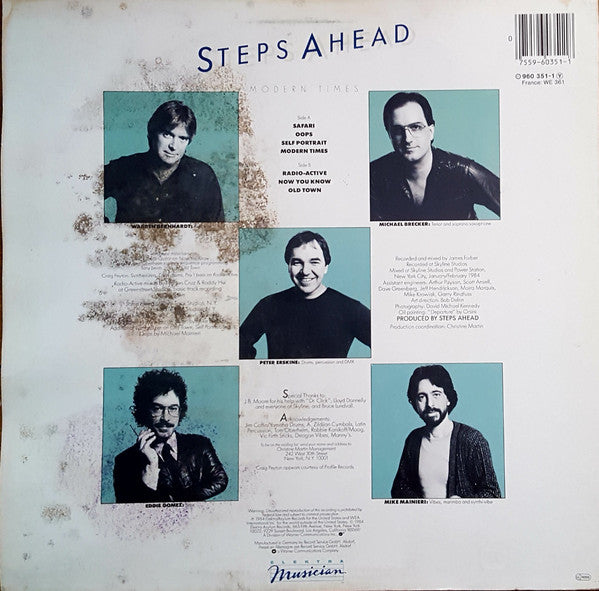 Steps Ahead − Michael Brecker, Warren Bernhardt, Peter Erskine, Eddie Gomez, Mike Mainieri : Modern Times (LP, Album)