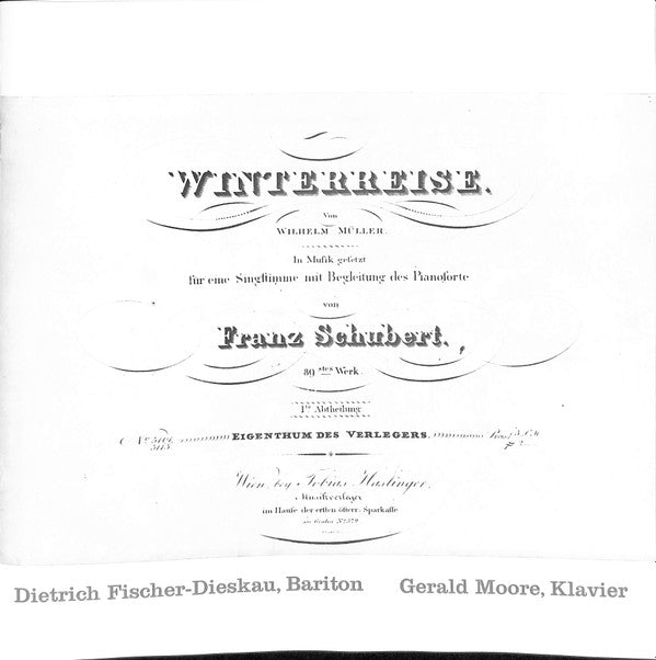 Franz Schubert, Dietrich Fischer-Dieskau, Gerald Moore : Winterreise (2xLP, Album + Box)