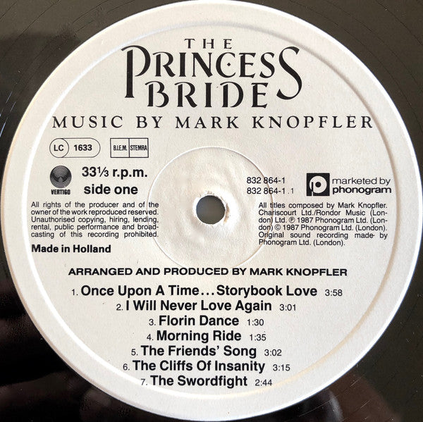 Mark Knopfler : The Princess Bride (LP, Album)