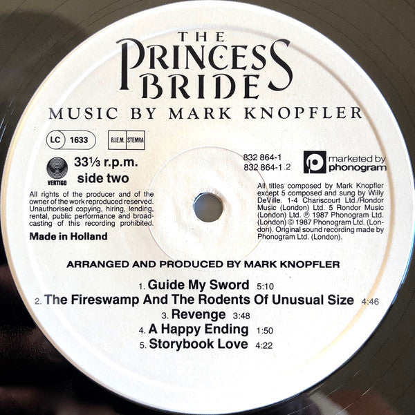 Mark Knopfler : The Princess Bride (LP, Album)