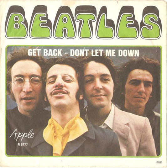 The Beatles With Billy Preston : Get Back / Don't Let Me Down (7", Single)